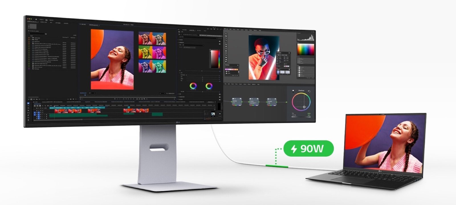 LG UltraWide 49U950A-W ra mắt: Màn hình 49 inch cong 144Hz, KVM switch tích hợp - Techlade