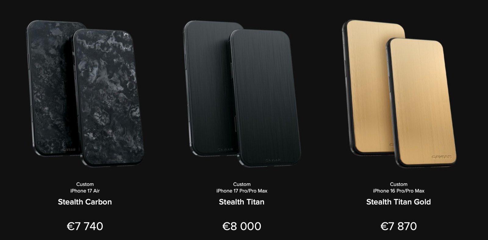 iPhone 17 Air bản đặc biệt từ Caviar