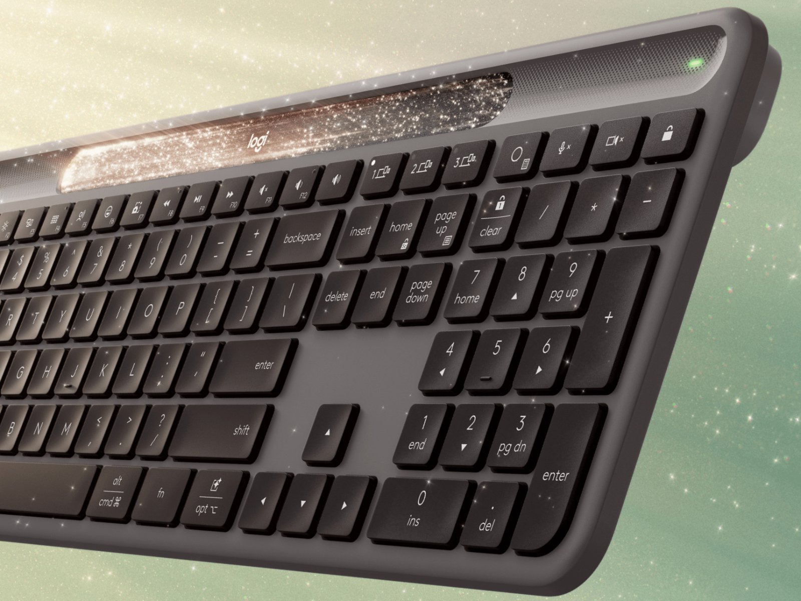 Logitech Signature Slim Solar Plus: Bàn phím không dây năng lượng mặt trời - Techlade