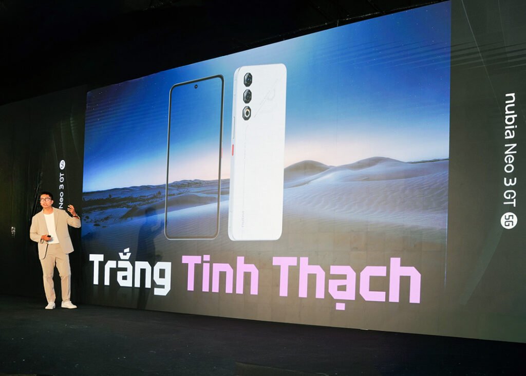 nubia NEO 3 GT 5G màu trắng xuất hiện, đánh dấu sự trở lại với Saigon Phantom